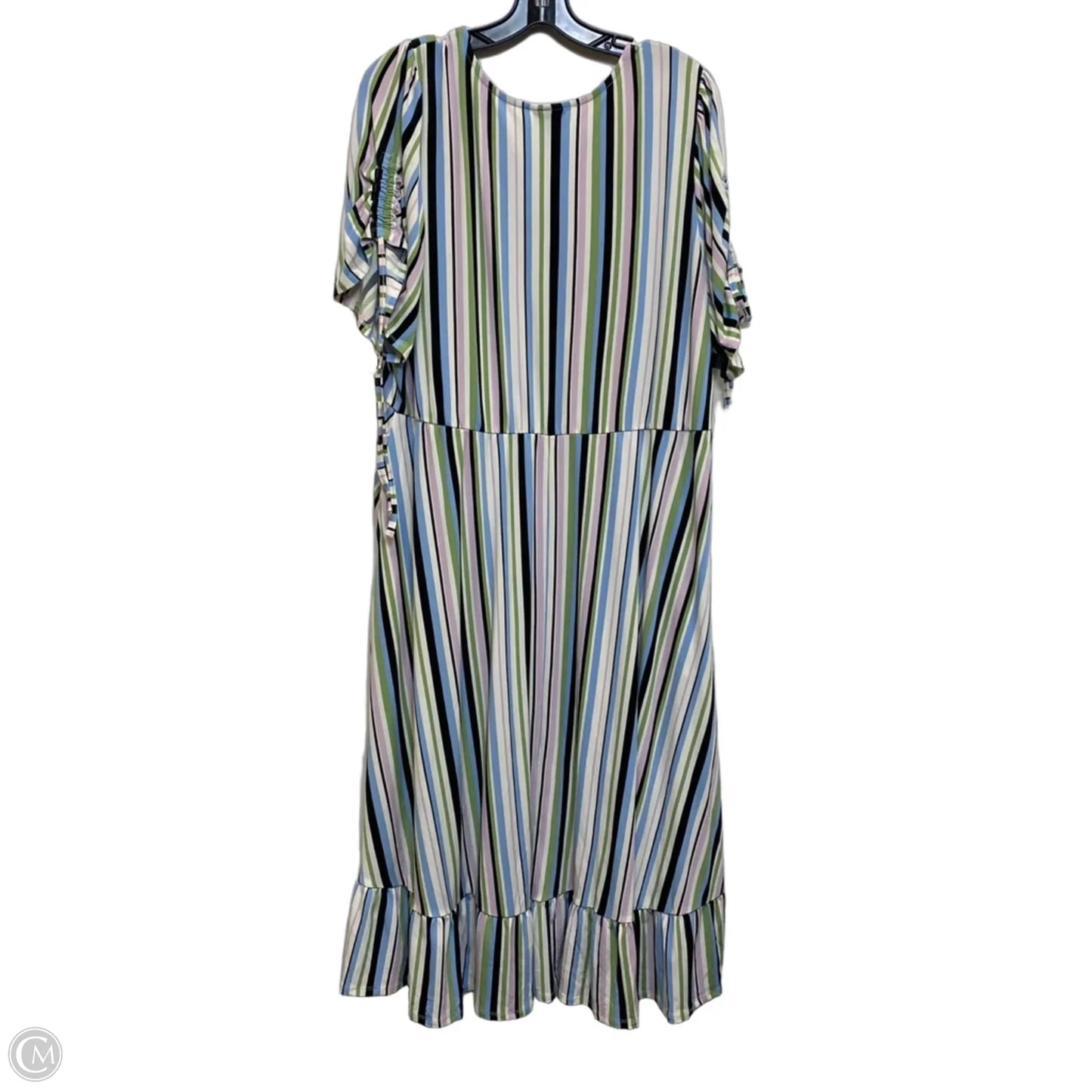 Dress Casual Midi By Torrid In Blue & Green, Size: 3x