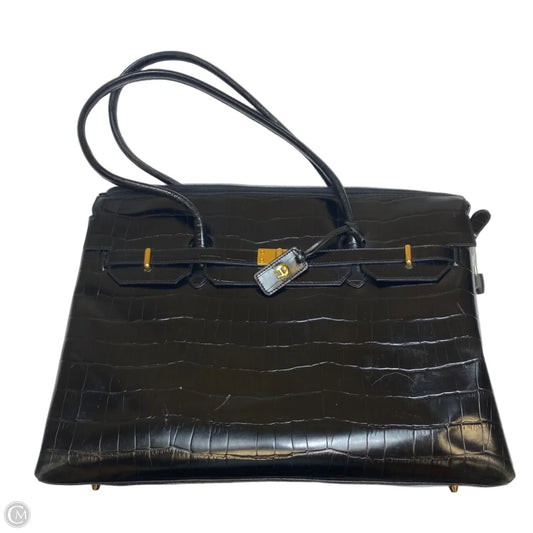 Handbag Leather By Etienne Aigner, Size: Large