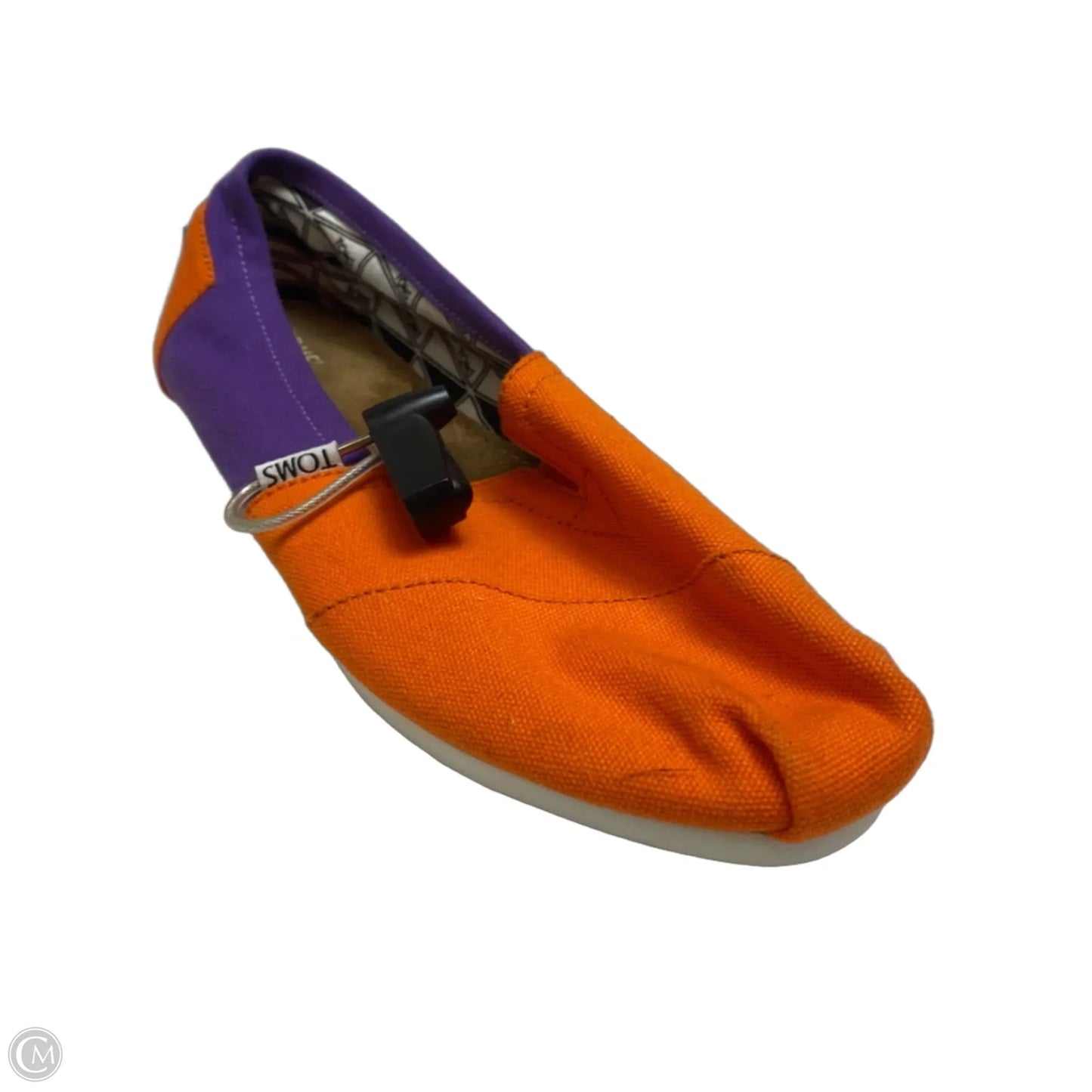 Shoes Flats By Toms In Orange & Purple, Size: 9