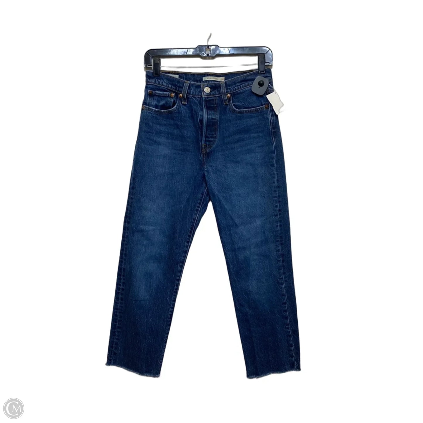 Jeans Straight By Levis In Blue Denim, Size: 2