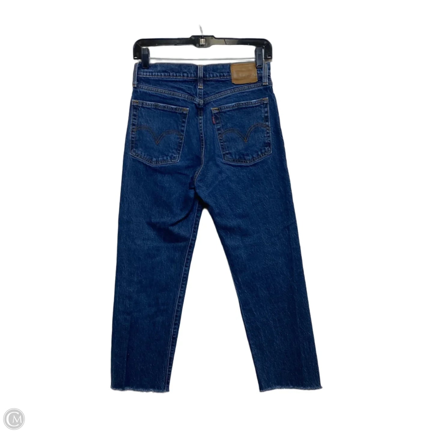 Jeans Straight By Levis In Blue Denim, Size: 2