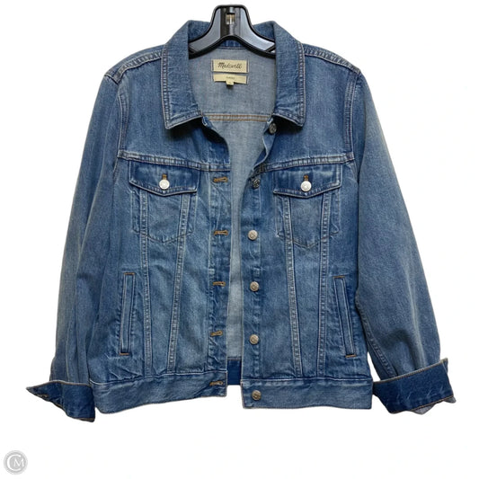 Jacket Denim By Madewell In Blue Denim, Size: L