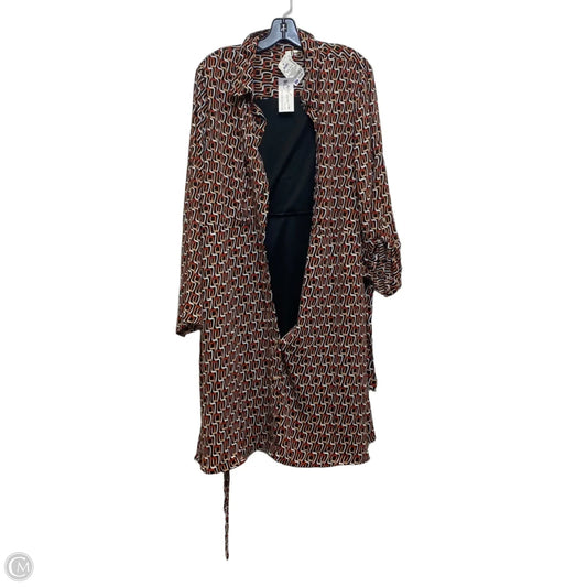Dress Casual Short By Ny Collection In Black & Brown, Size: 3x