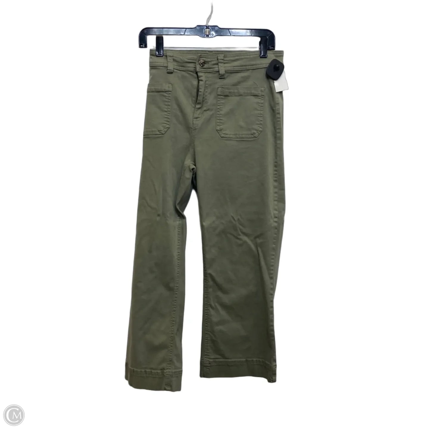 Jeans Cropped By Buffalo David Bitton In Green Denim, Size: 12