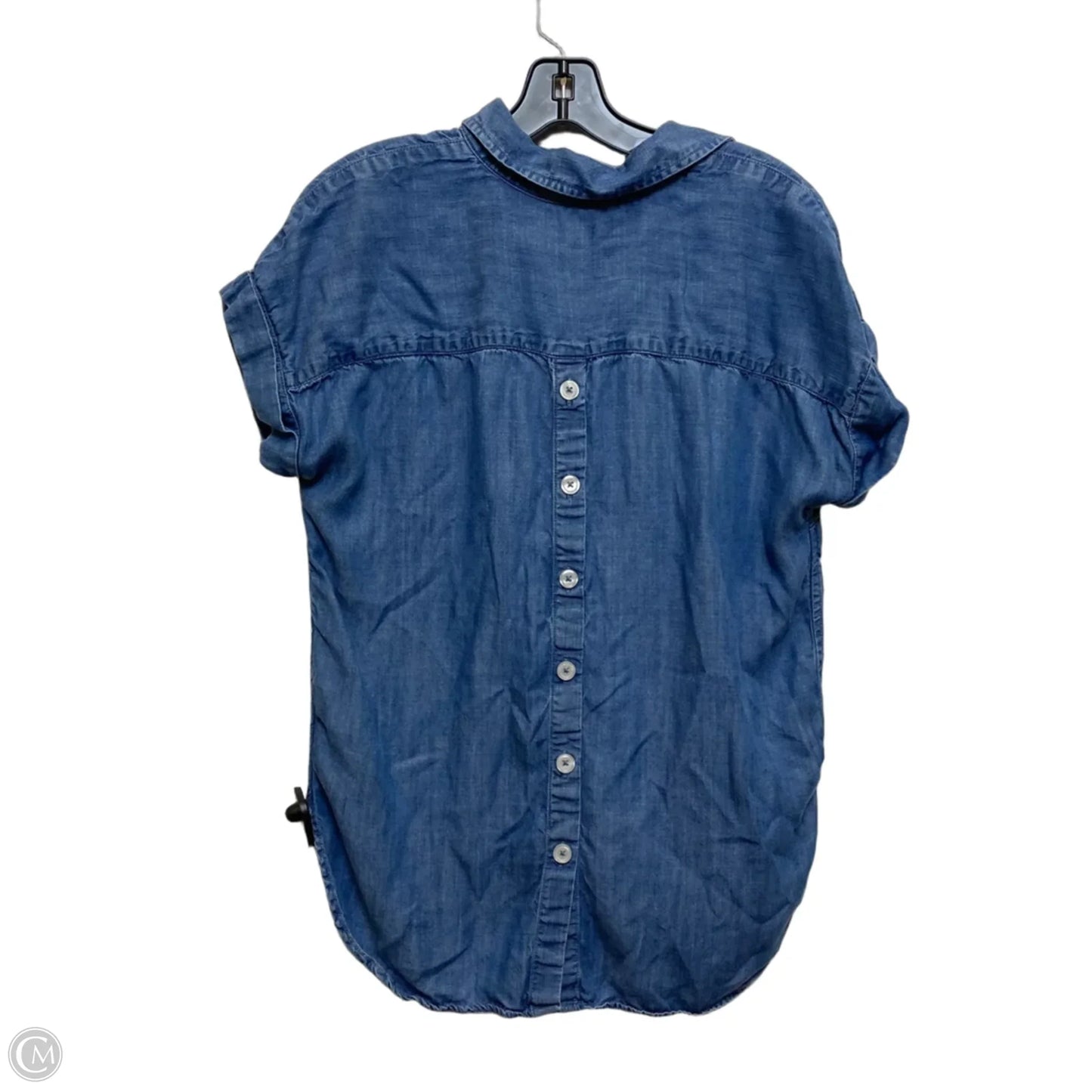 Top Short Sleeve By Talbots In Blue, Size: S
