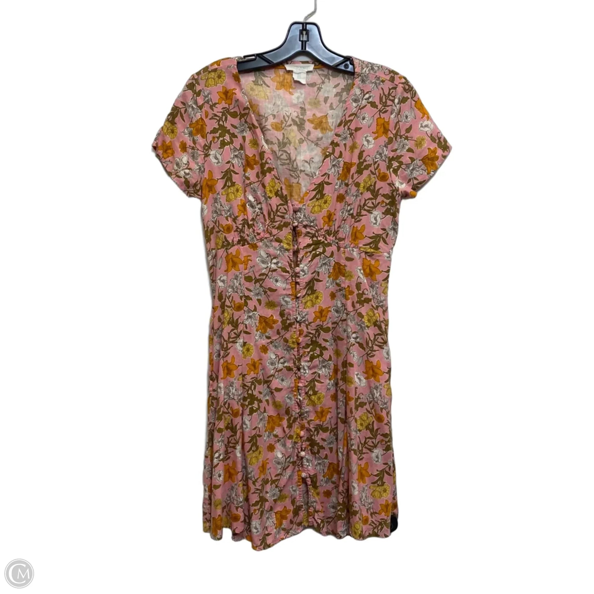 Dress Casual Short By Cynthia Rowley In Green & Pink, Size: S