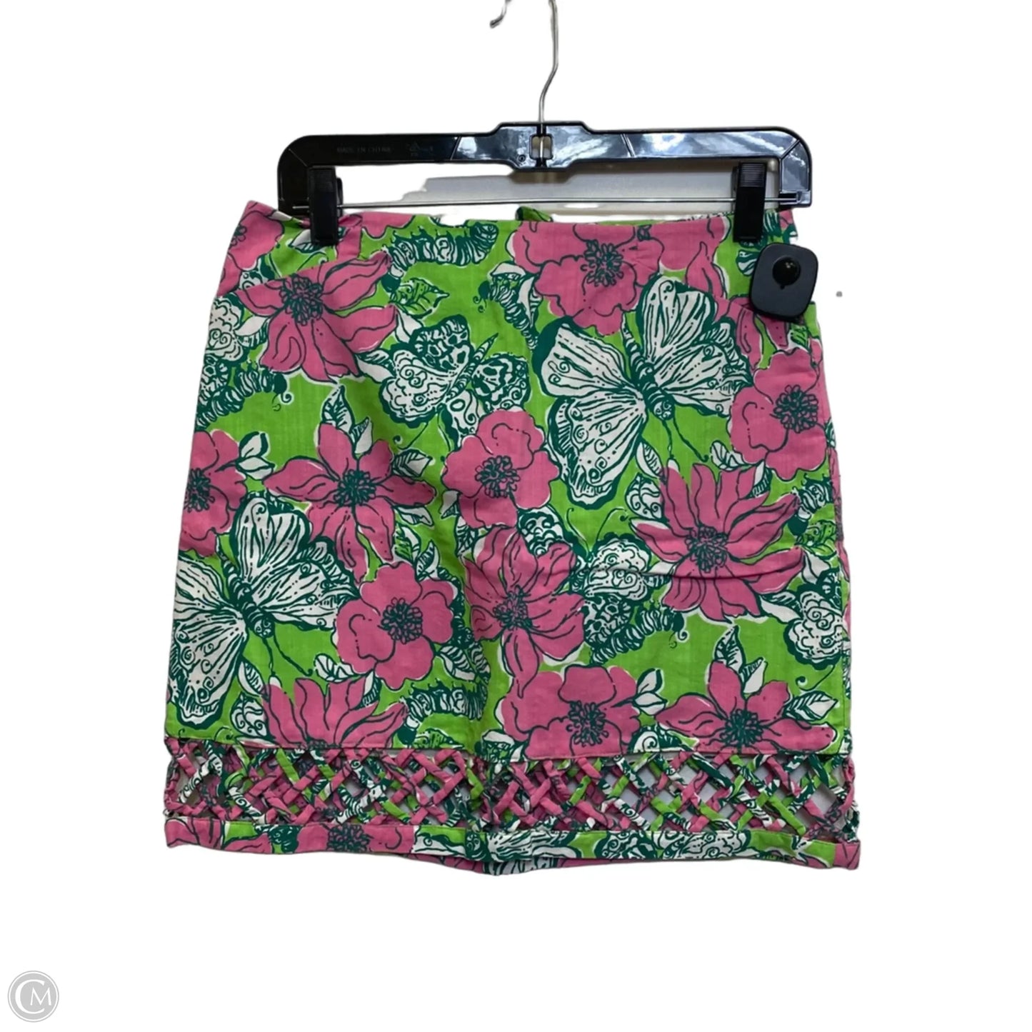 Skirt Designer By Lilly Pulitzer In Green & Pink, Size: Xs