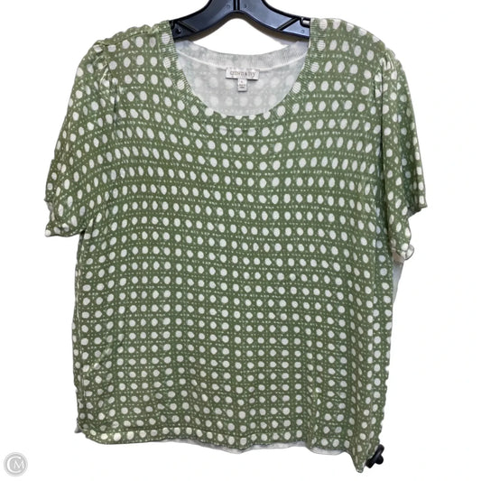 Top Short Sleeve By Crown And Ivy In Green, Size: L
