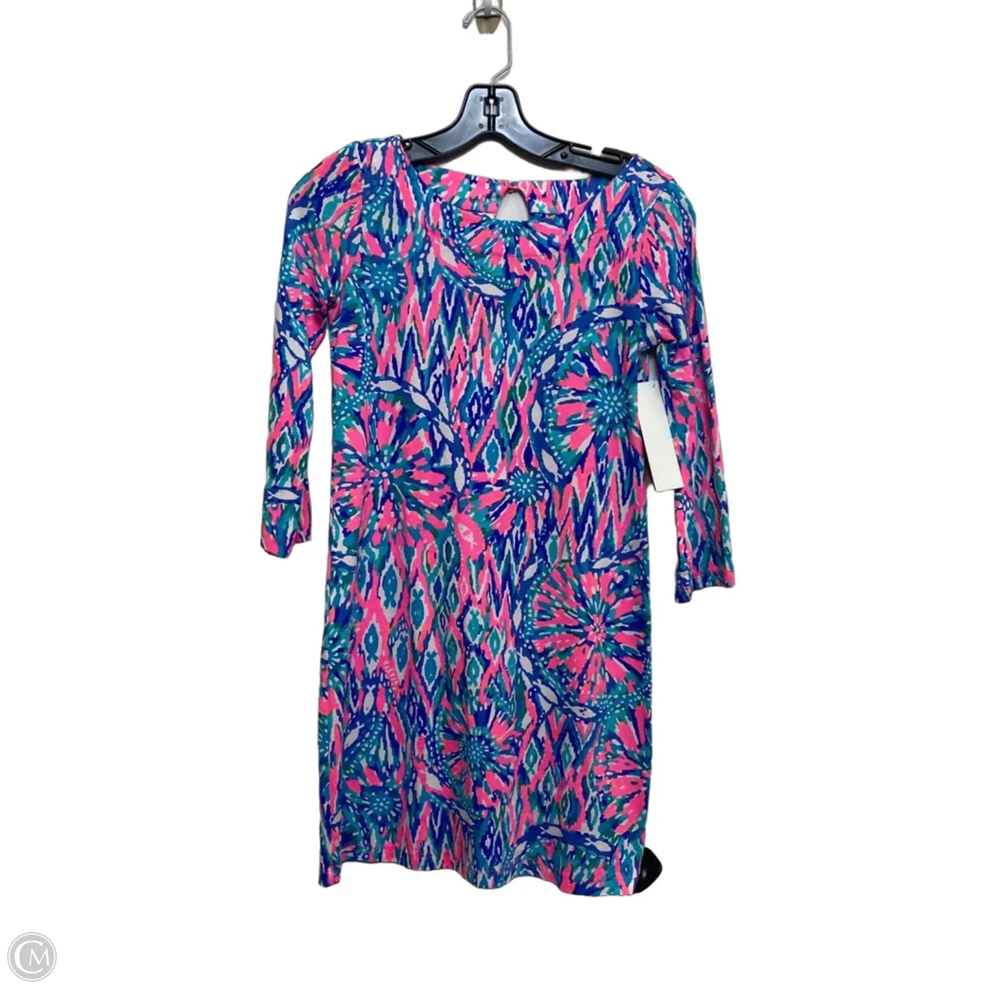 Dress Designer By Lilly Pulitzer In Blue & Pink, Size: Xxs