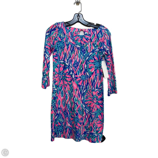 Dress Designer By Lilly Pulitzer In Blue & Pink, Size: Xxs