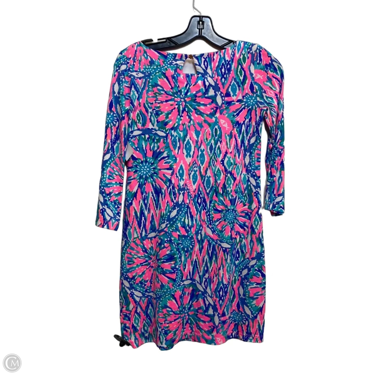 Dress Designer By Lilly Pulitzer In Blue & Pink, Size: Xxs