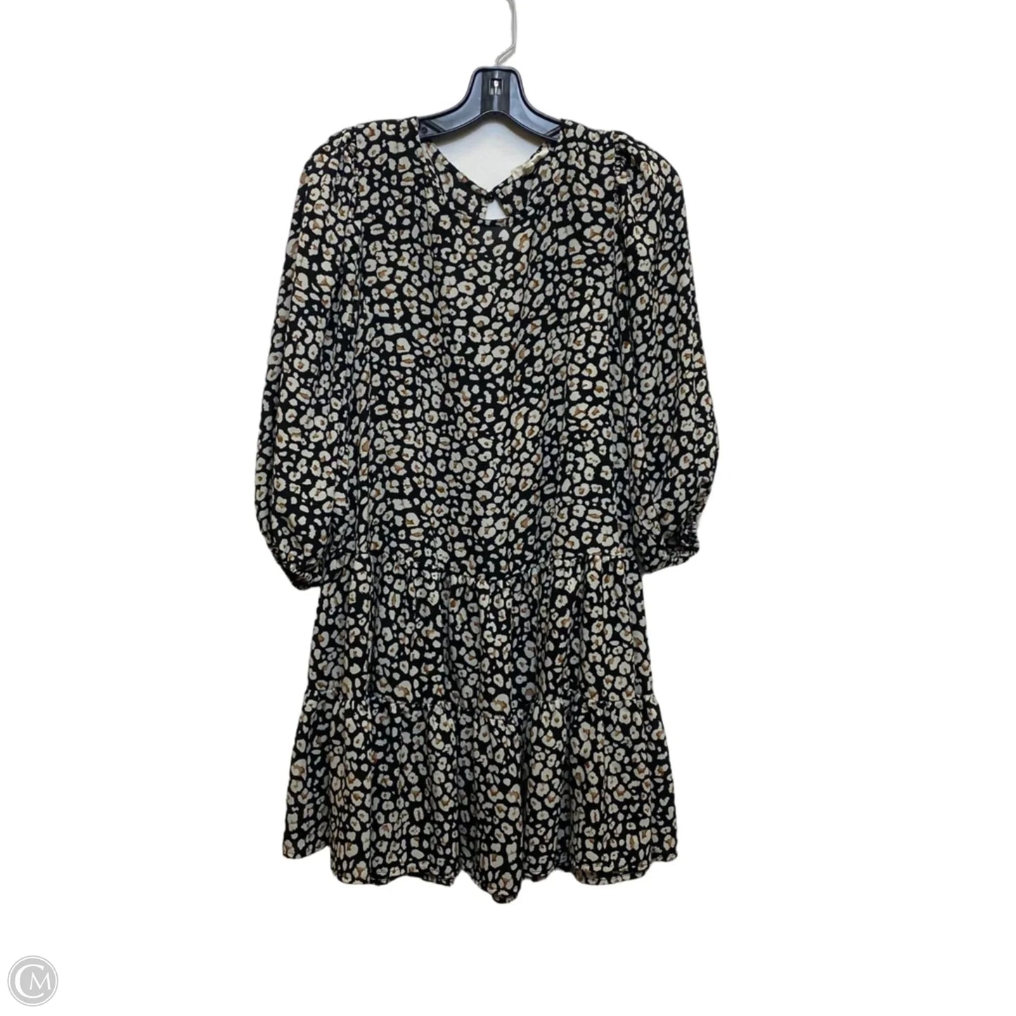 Dress Casual Short By Ee Some In Black & Brown, Size: M
