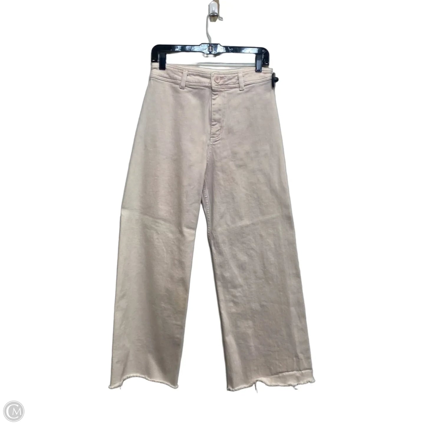Jeans Wide Leg By Miou Muse In Pink Denim, Size: L