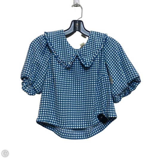 Top Short Sleeve By Monteau In Blue, Size: S
