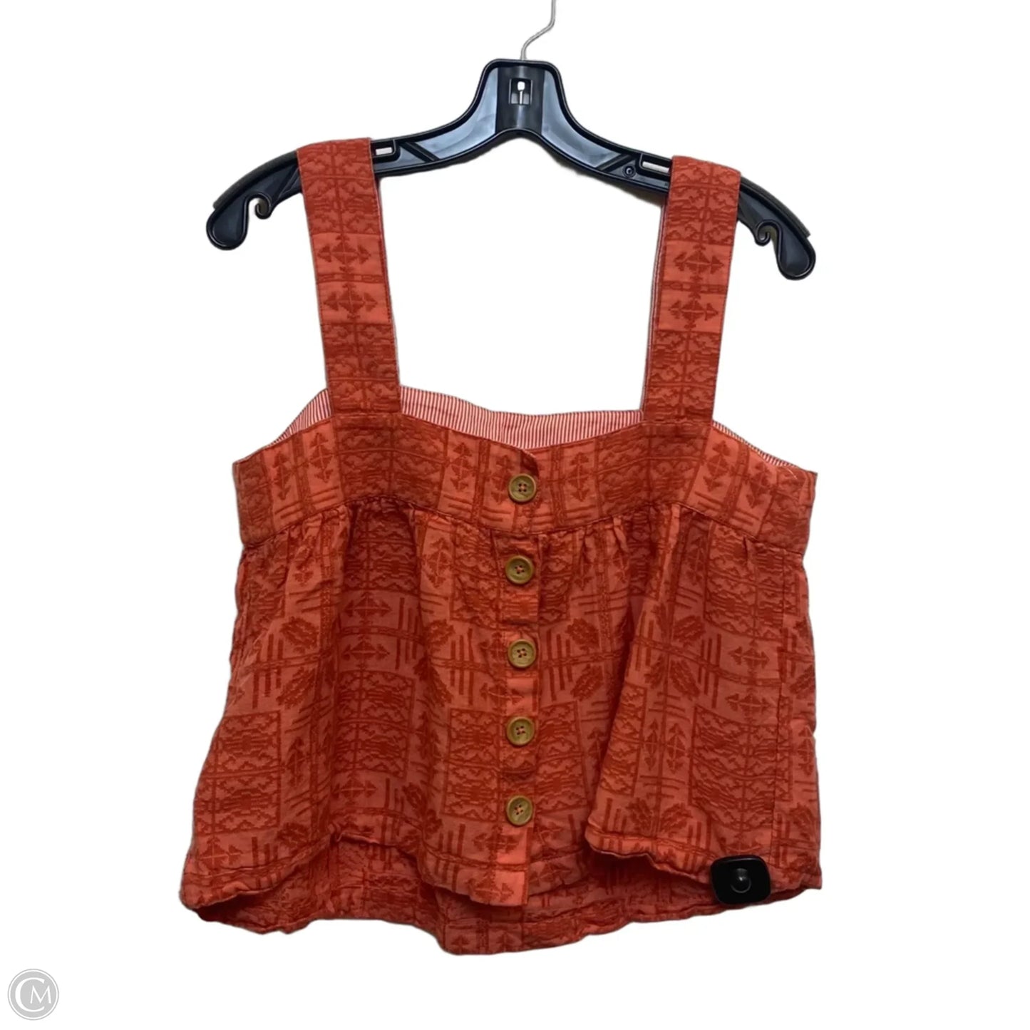 Top Sleeveless By Anthropologie In Orange, Size: M