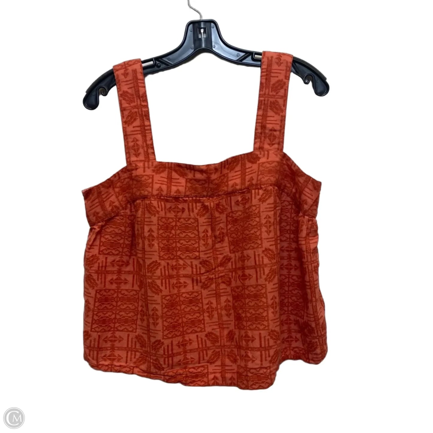 Top Sleeveless By Anthropologie In Orange, Size: M
