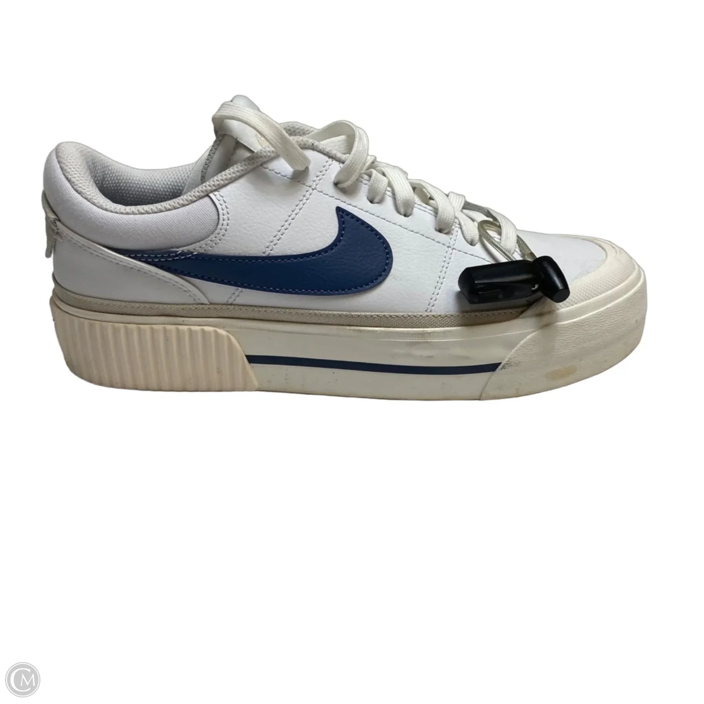 Shoes Sneakers By Nike In Blue & White, Size: 10