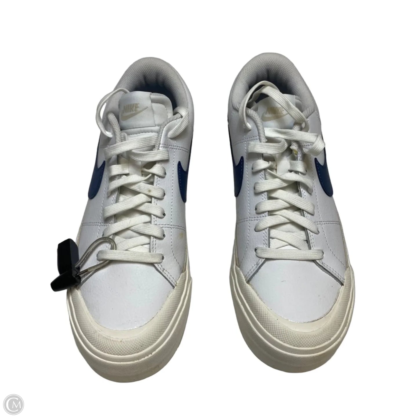 Shoes Sneakers By Nike In Blue & White, Size: 10