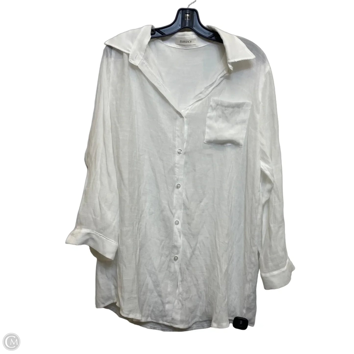 Top Long Sleeve By BSUBSEACH In White, Size: Osfm