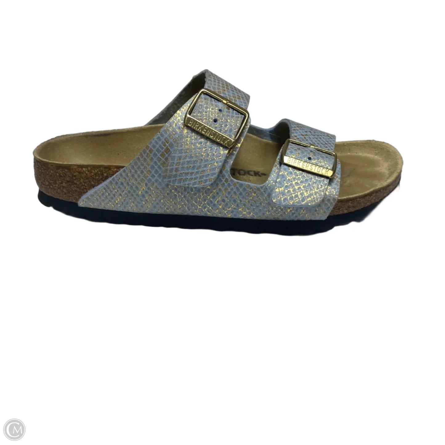 Sandals Flats By Birkenstock In Blue, Size: 8