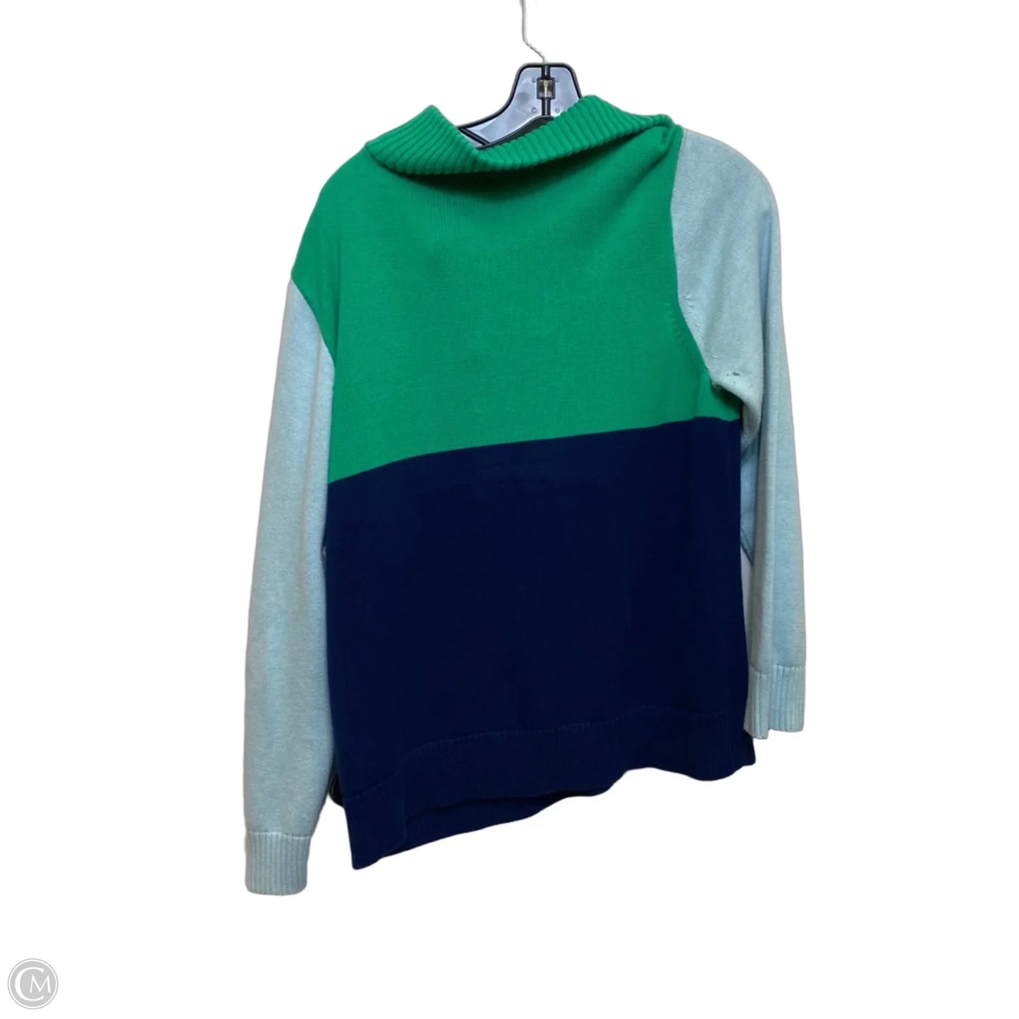 Sweater By J. Crew In Blue & Green, Size: Xxl