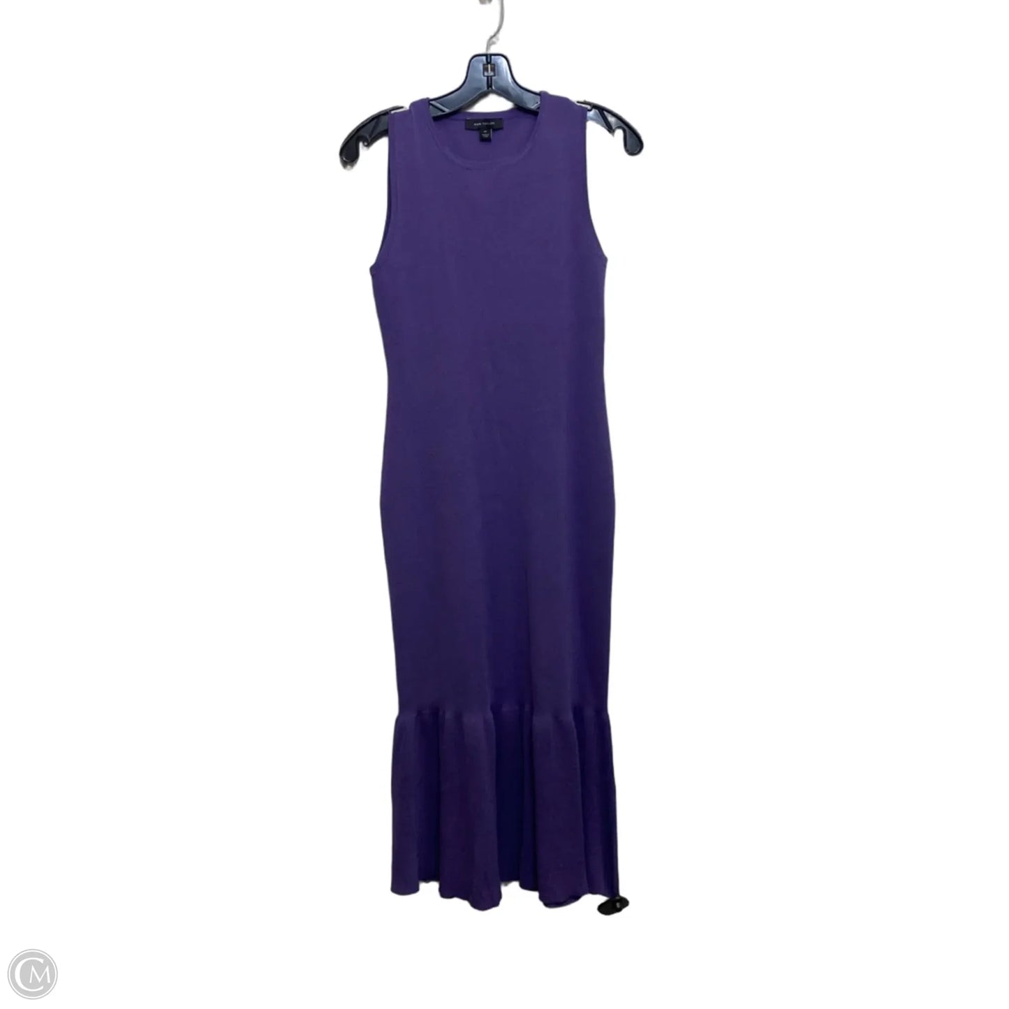 Dress Casual Midi By Ann Taylor In Purple, Size: Mp