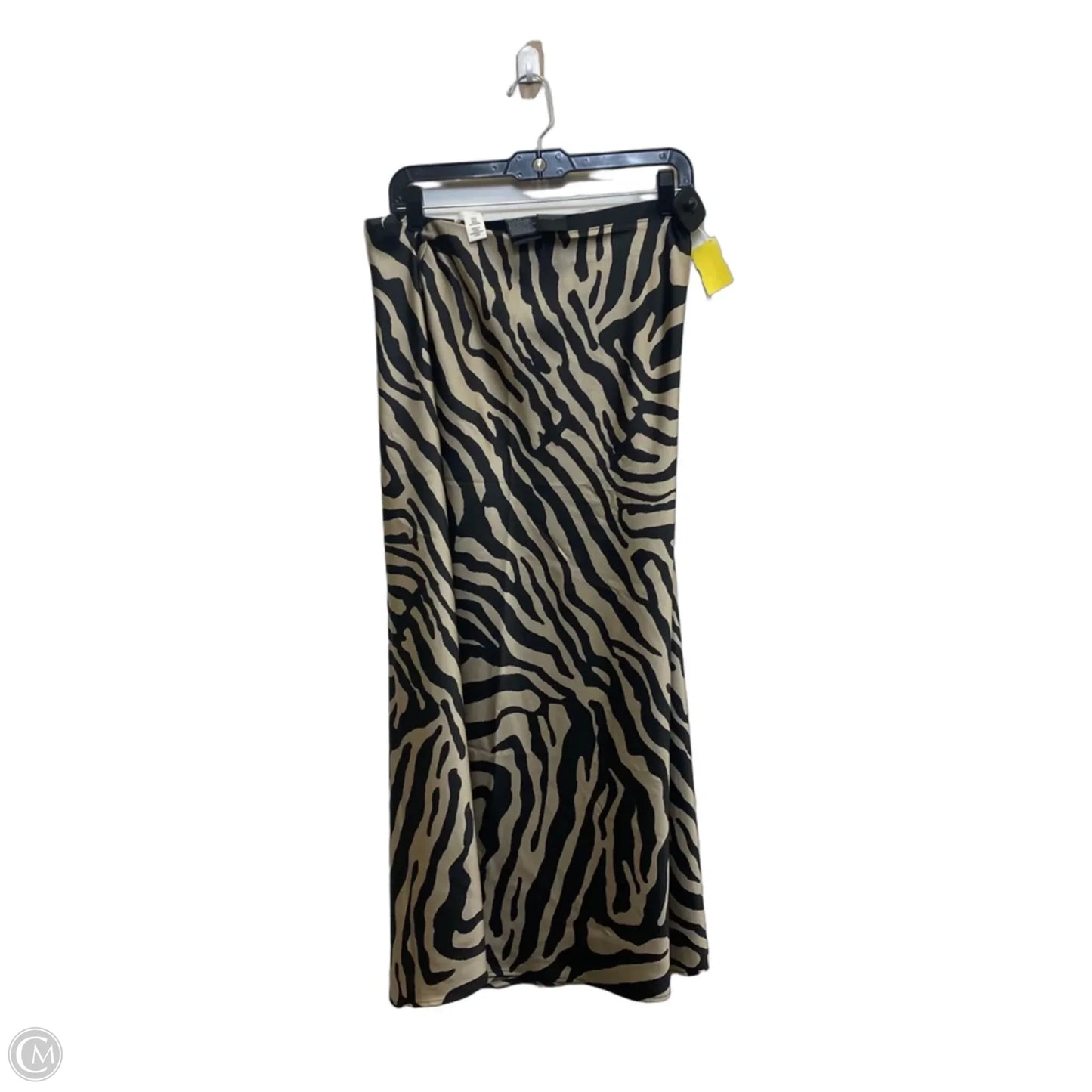 Skirt Maxi By H&m In Black & Tan, Size: M