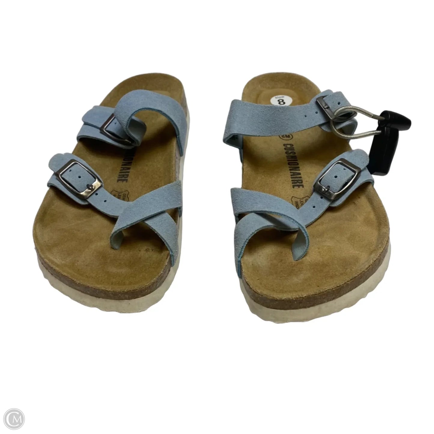 Sandals Flats By Birkenstock In Blue, Size: 8