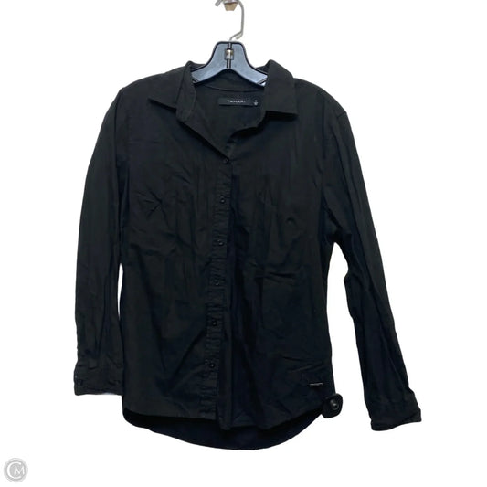 Top Long Sleeve By Tahari In Black, Size: M