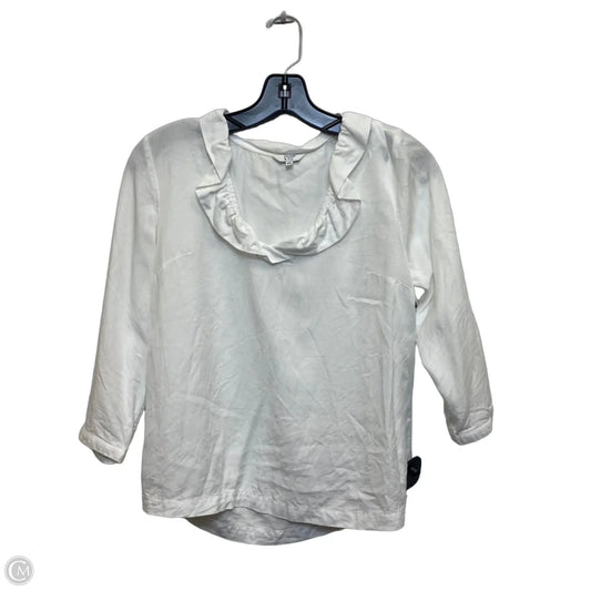 Top Long Sleeve By Crown And Ivy In White, Size: Xs