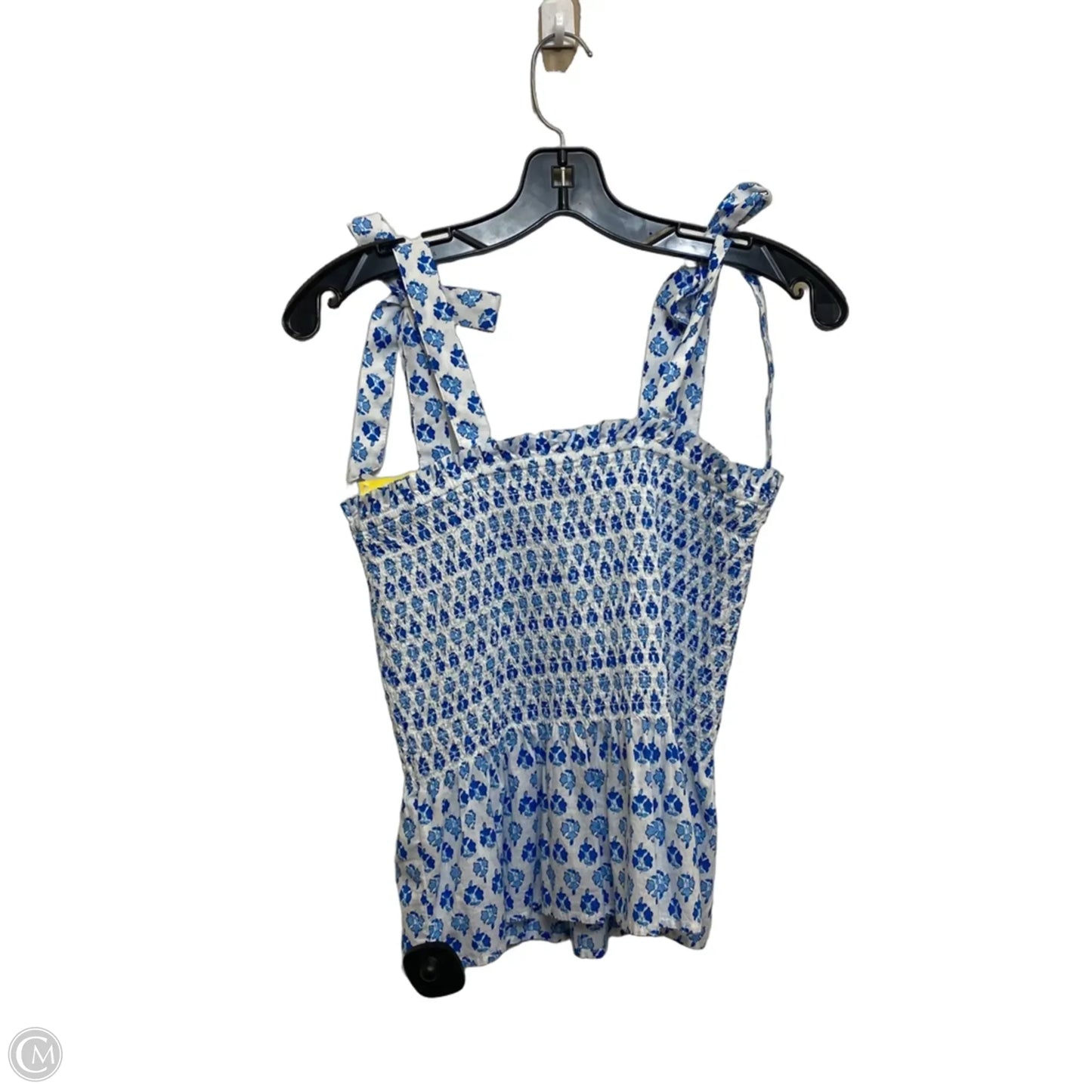 Top Sleeveless By J. Crew In Blue & White, Size: Xs