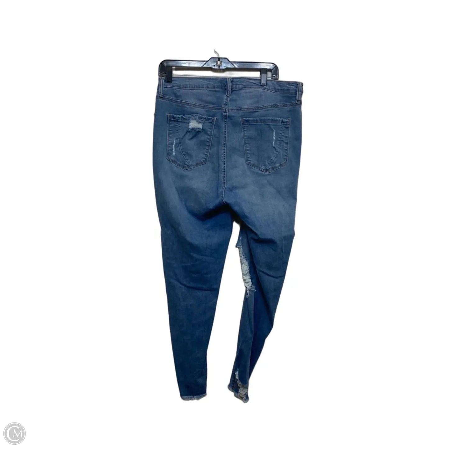 Jeans Skinny By Fashion Nova In Blue Denim, Size: 16