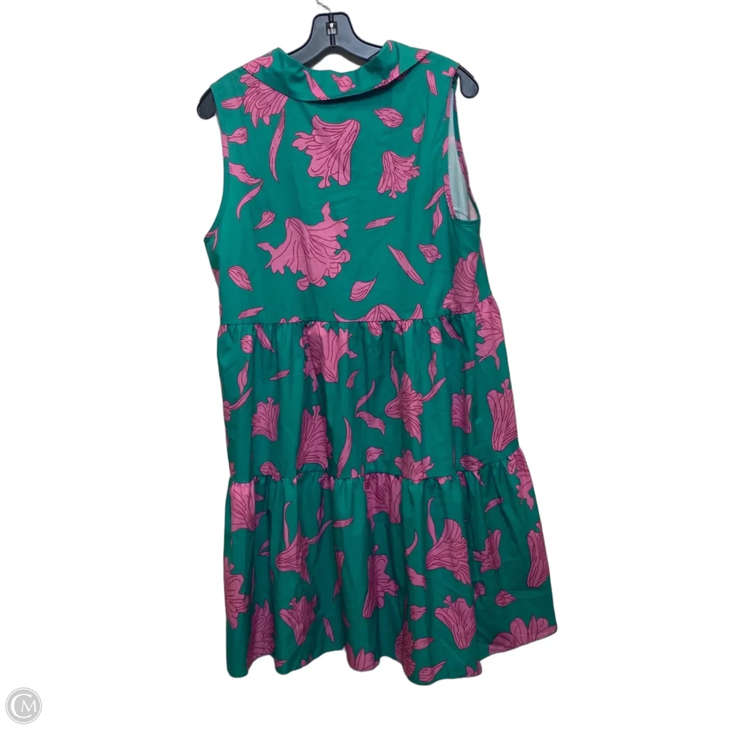 Dress Casual Short By Shein In Grey & Pink, Size: L