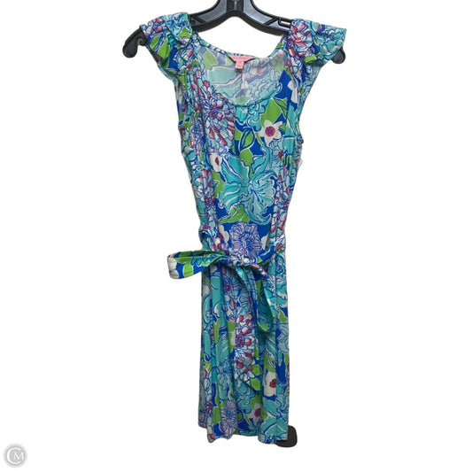 Dress Designer By Lilly Pulitzer In Blue & Green, Size: Xs
