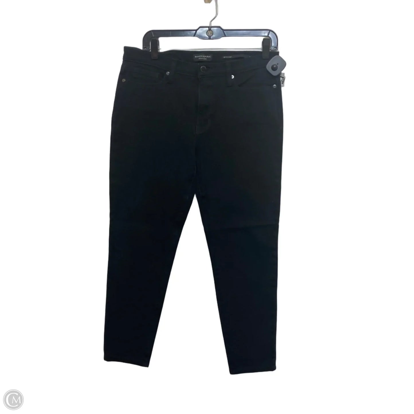 Jeans Skinny By Banana Republic In Black Denim, Size: 10