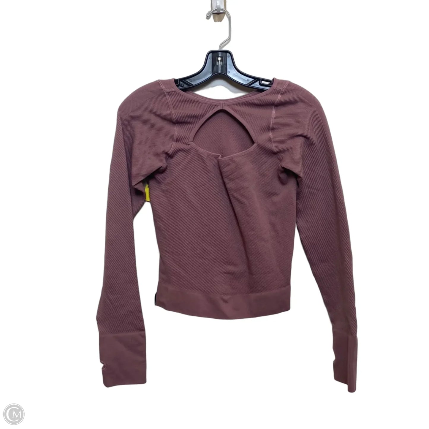 Athletic Top Long Sleeve Crewneck By Free People In Purple, Size: M