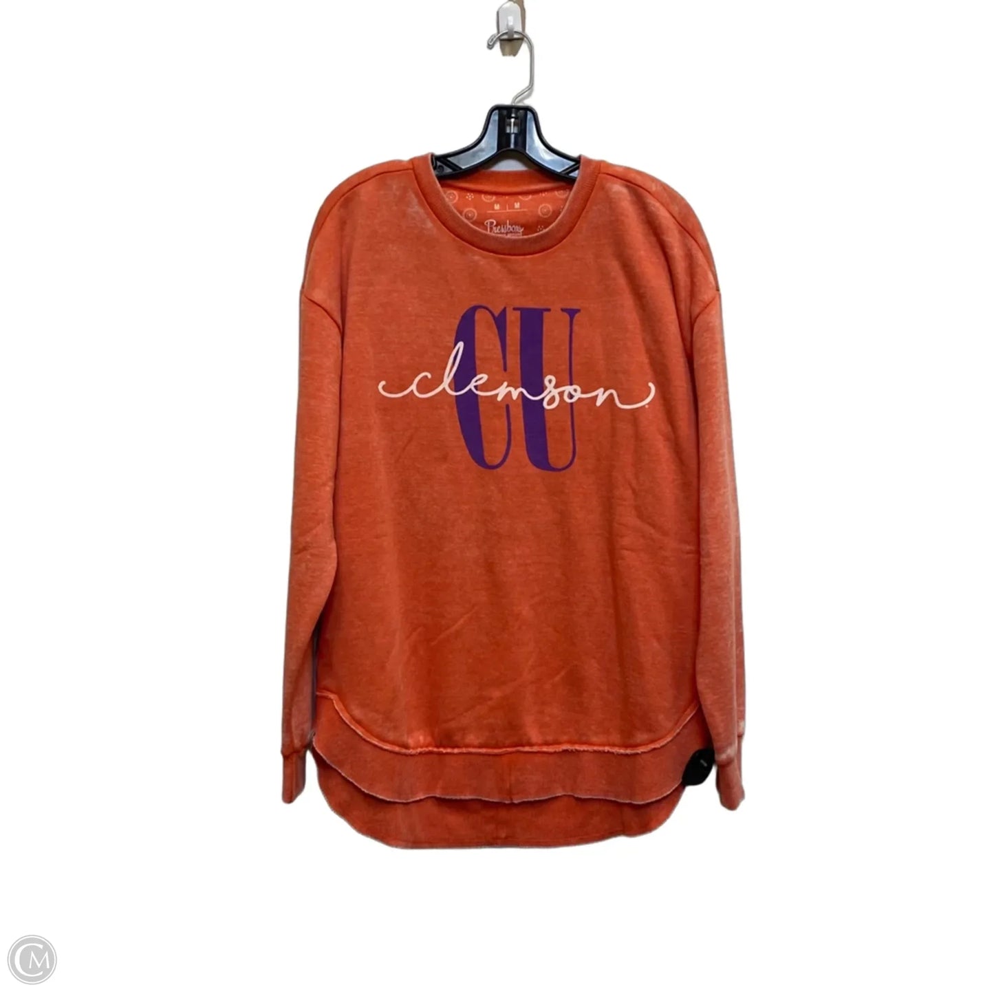 Sweatshirt Crewneck By Pressbox In Orange, Size: M