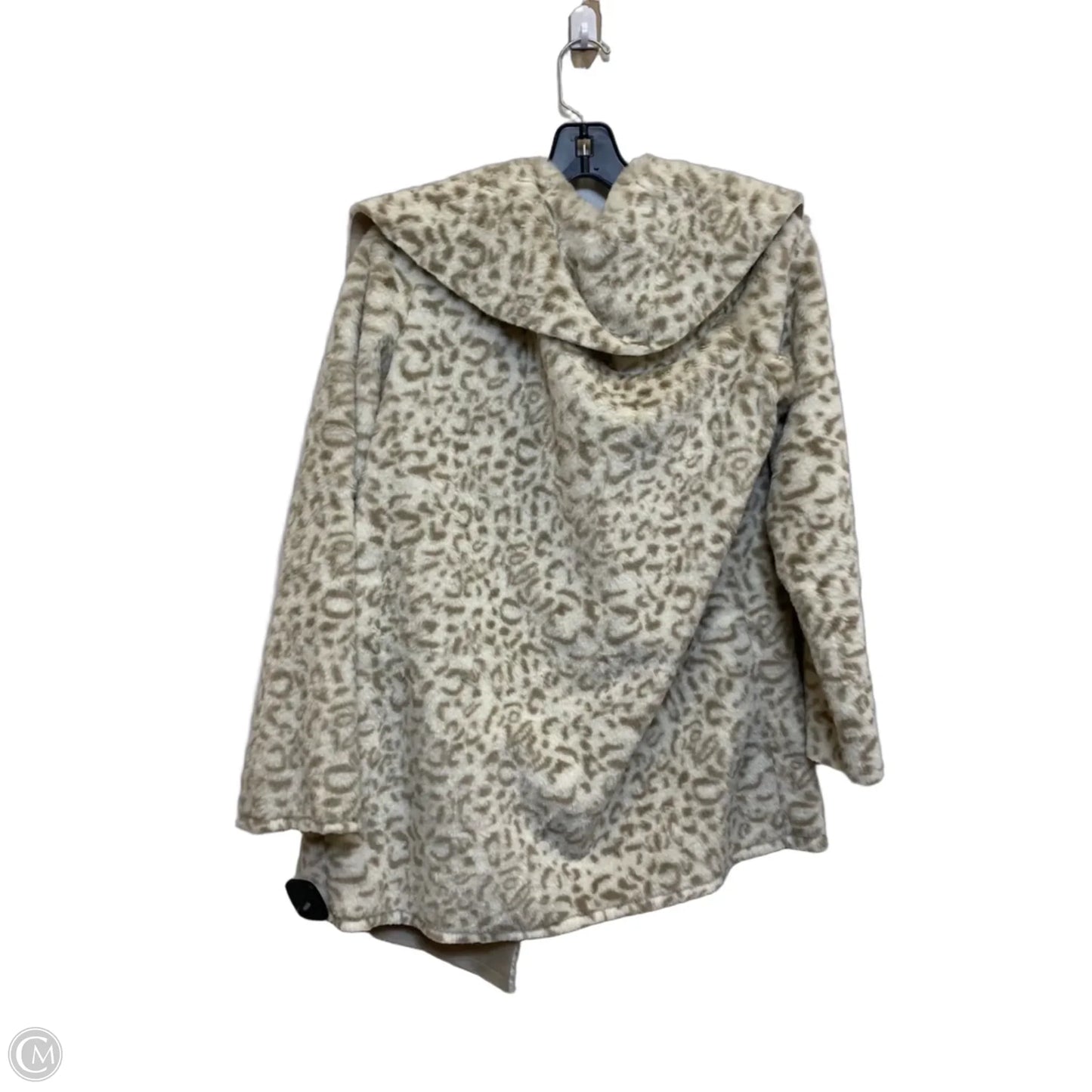 Jacket Faux Fur & Sherpa By Davi & Dani In Cream & Tan, Size: M