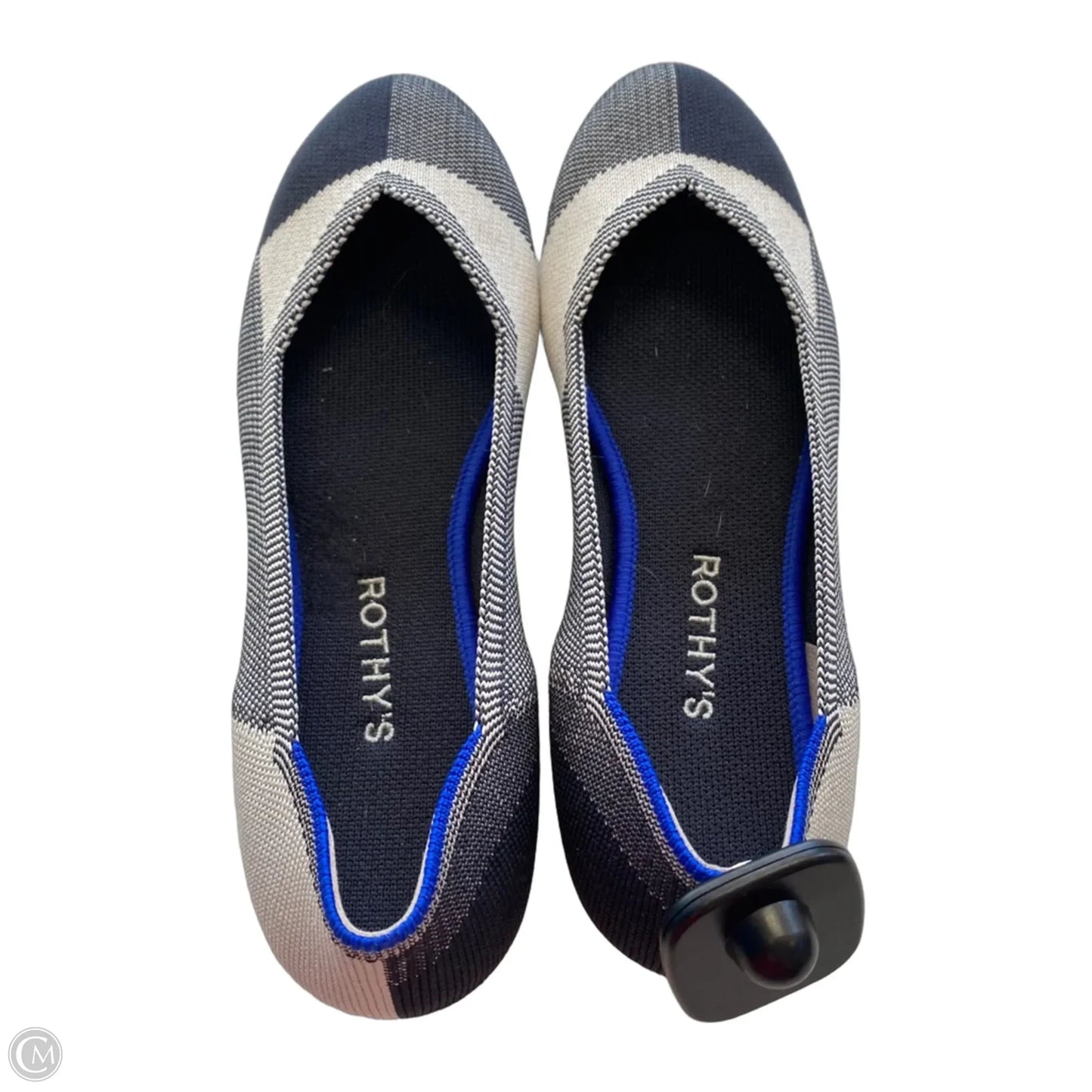 Shoes Designer By Rothys In Black & Grey, Size: 9