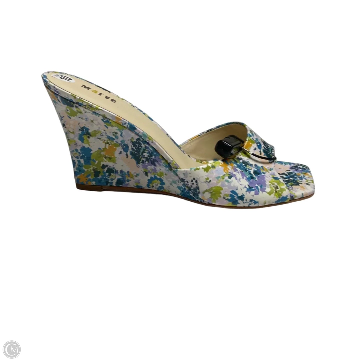 Sandals Heels Platform By Maeve In Blue, Size: 10