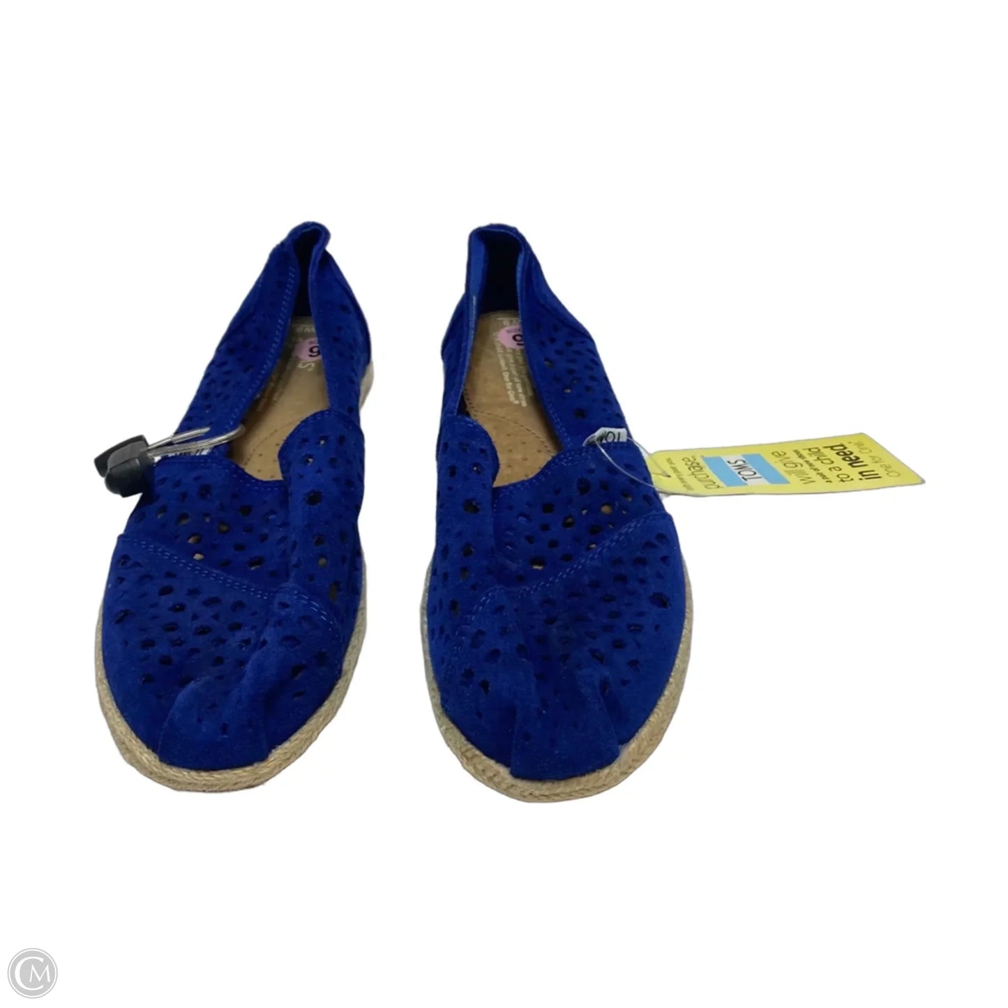 Shoes Flats By Toms In Blue, Size: 9