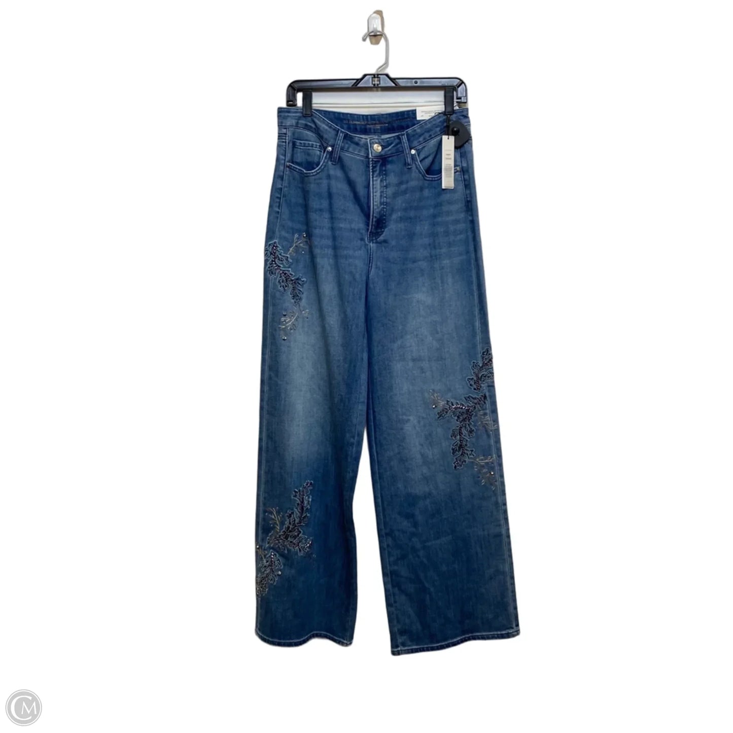 Jeans Wide Leg By Chicos In Blue Denim, Size: 10