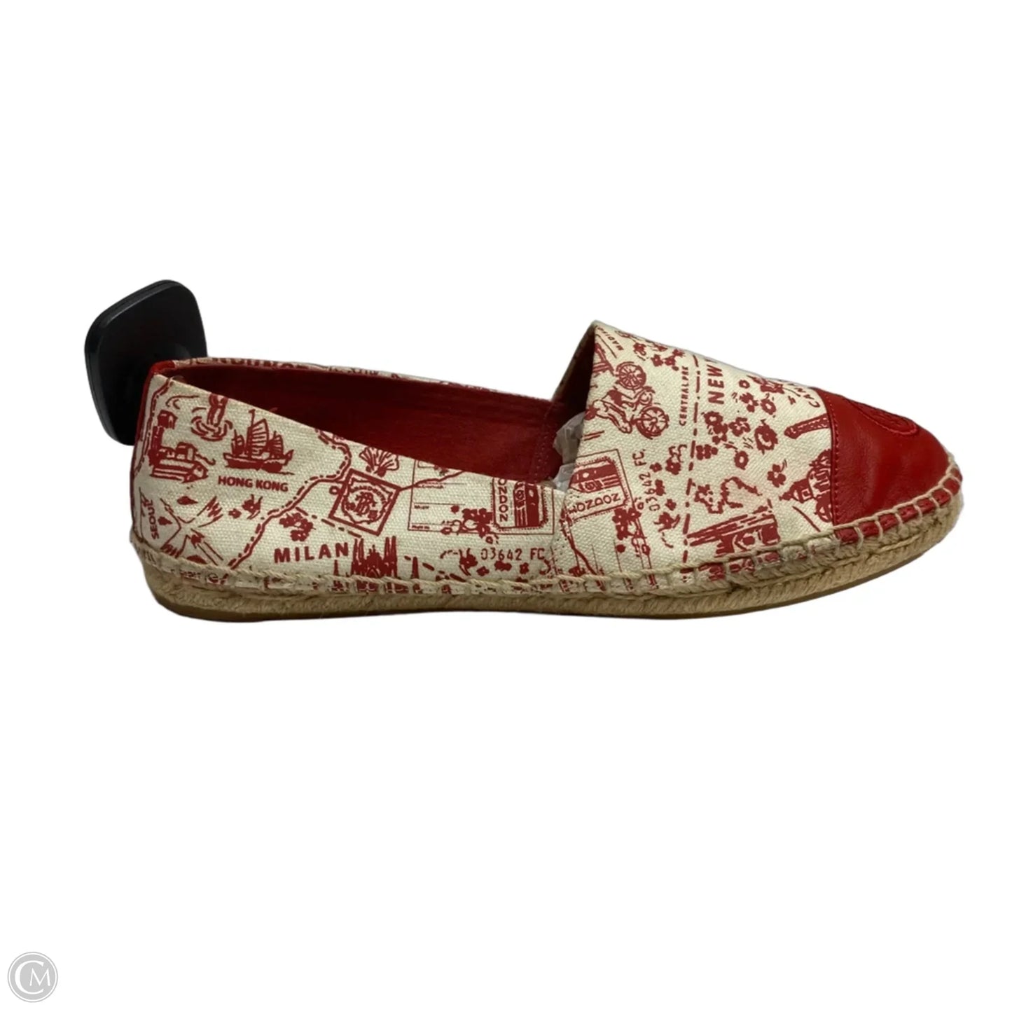 Shoes Designer By Tory Burch In Cream & Red, Size: 8
