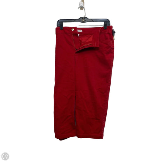 Capris By Kim Rogers In Red, Size: 16