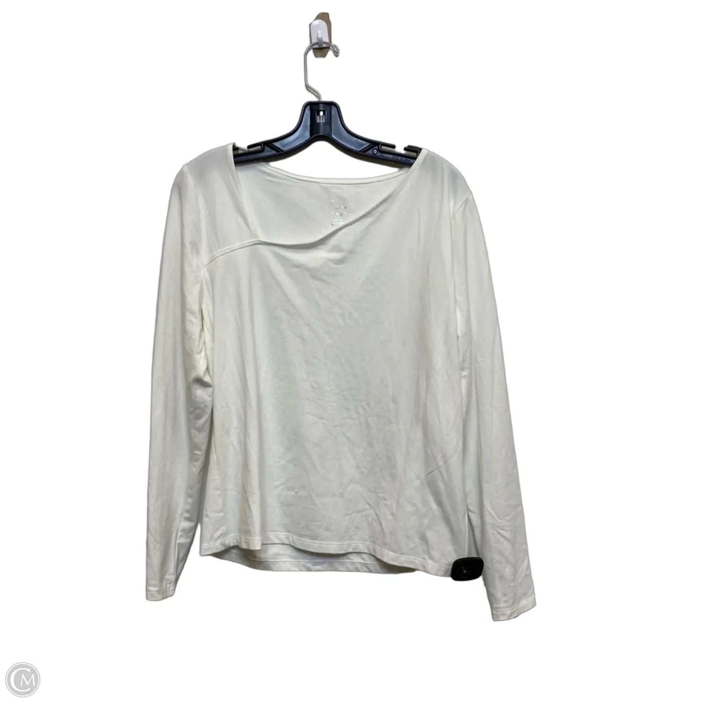 Top Long Sleeve Basic By A New Day In White, Size: Xl