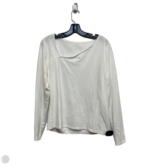 Top Long Sleeve Basic By A New Day In White, Size: Xl