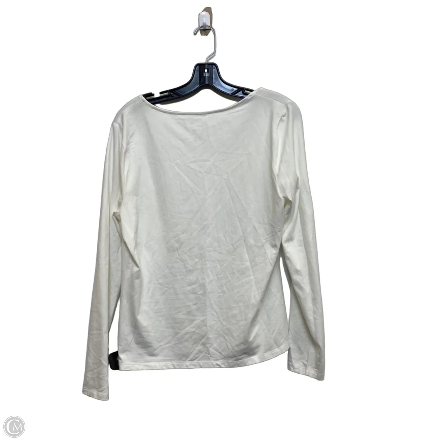 Top Long Sleeve Basic By A New Day In White, Size: Xl