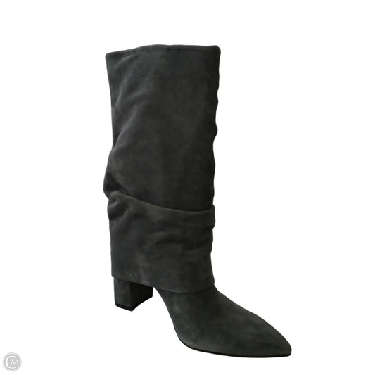 Boots Mid-calf Heels By Nine West In Grey, Size: 8