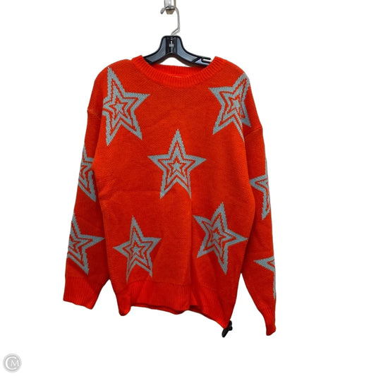 Sweater By Fashion In Blue & Orange, Size: M