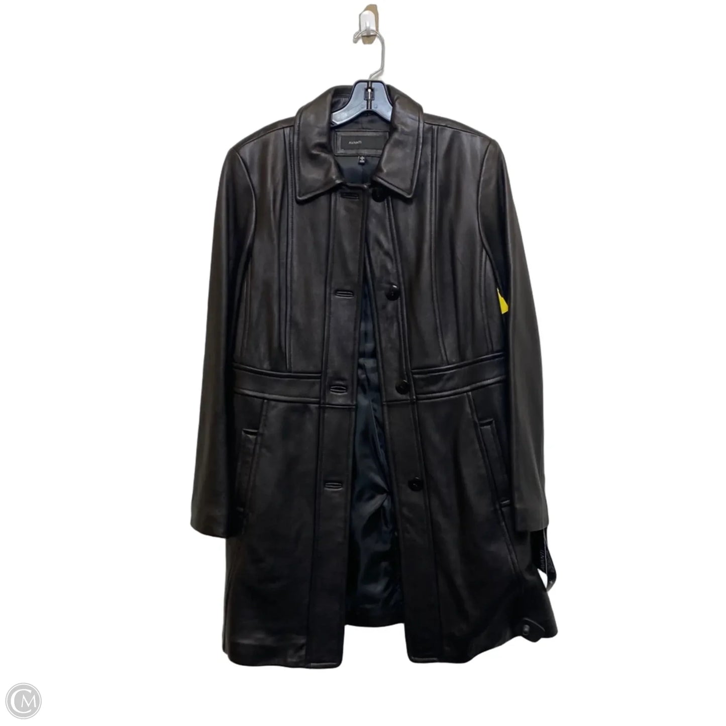 Coat Leather By Avanti In Black, Size: L